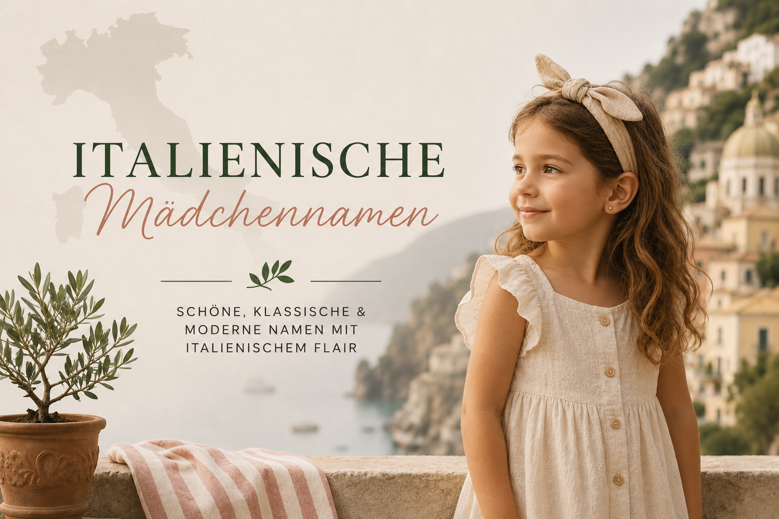 Italienische Mädchennamen: Luna, Giulia, Chiara, Elena, Valentina – beliebte klangvolle Vornamen aus Italien