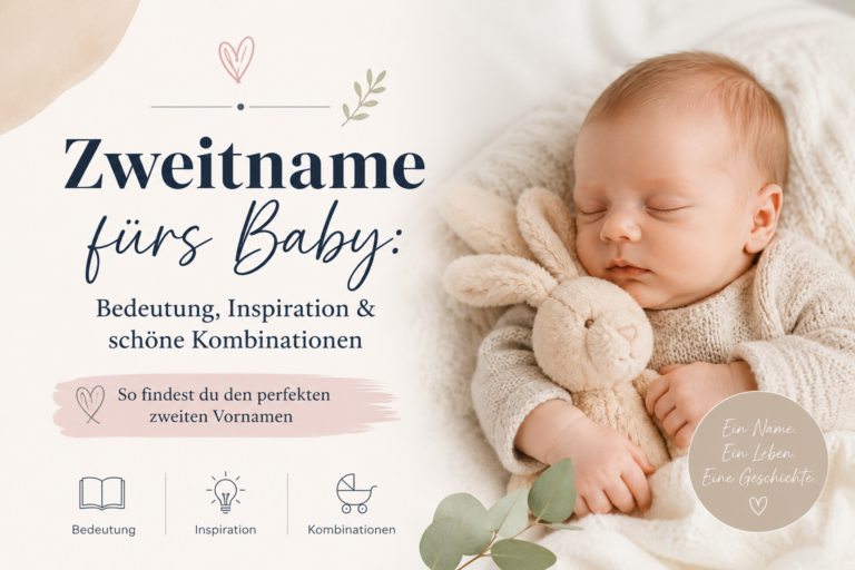 Zweitname fürs Baby Bedeutung, Inspiration & schöne Kombinationen