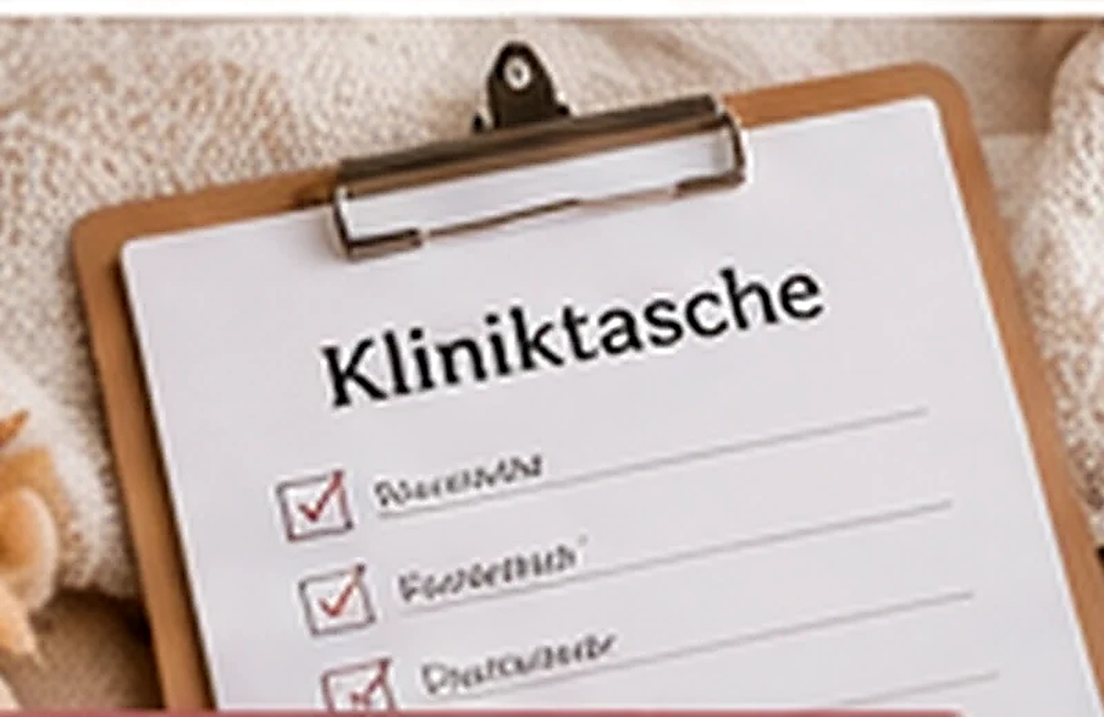 Kliniktaschen-Checkliste